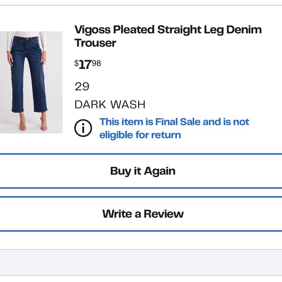 Classic Blue Women's Jeans - Picture 2 of 2